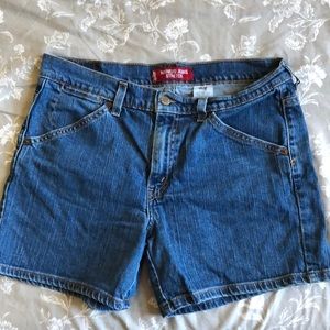 5” blue jean shorts